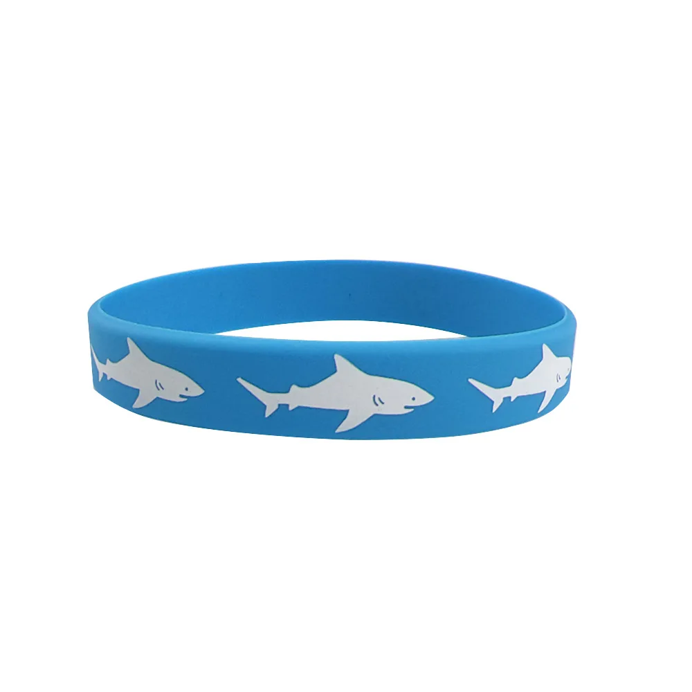 4–40 Stück Hai-Partygeschenke, Ozean, Meer, Leben, Hai, Silikon-Armbänder, Gummi-Armbänder für Babyparty, Hai-Themen-Geburtstagsfeier – Detail 3
