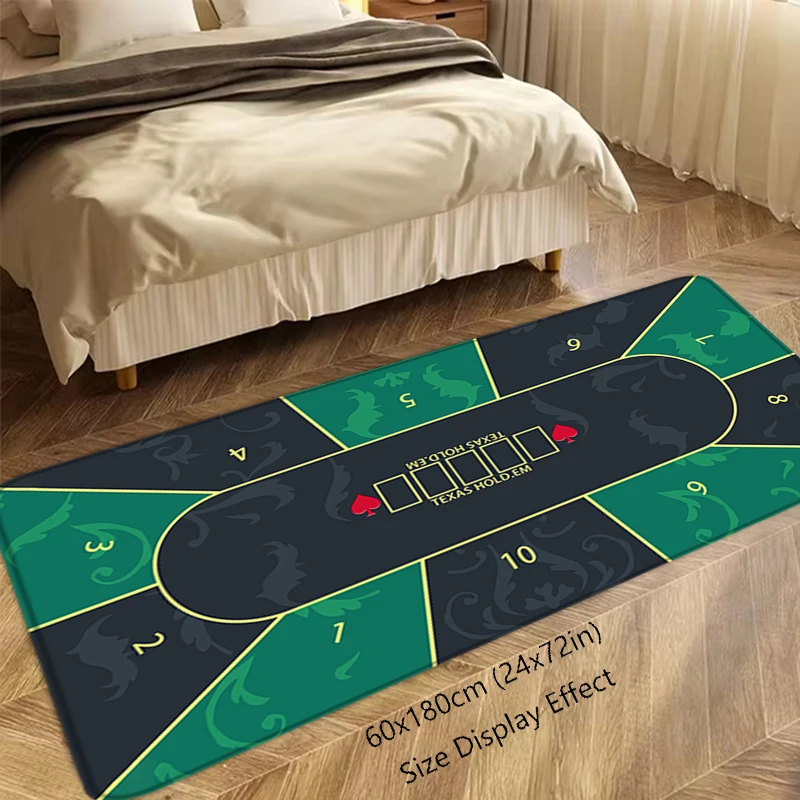 Interior Floor Mat Texas Board Game Table Chess Poker Doormat Non-slip Foot Rug for Entryway Kitchen Carpet Bedroom Bedside Mats