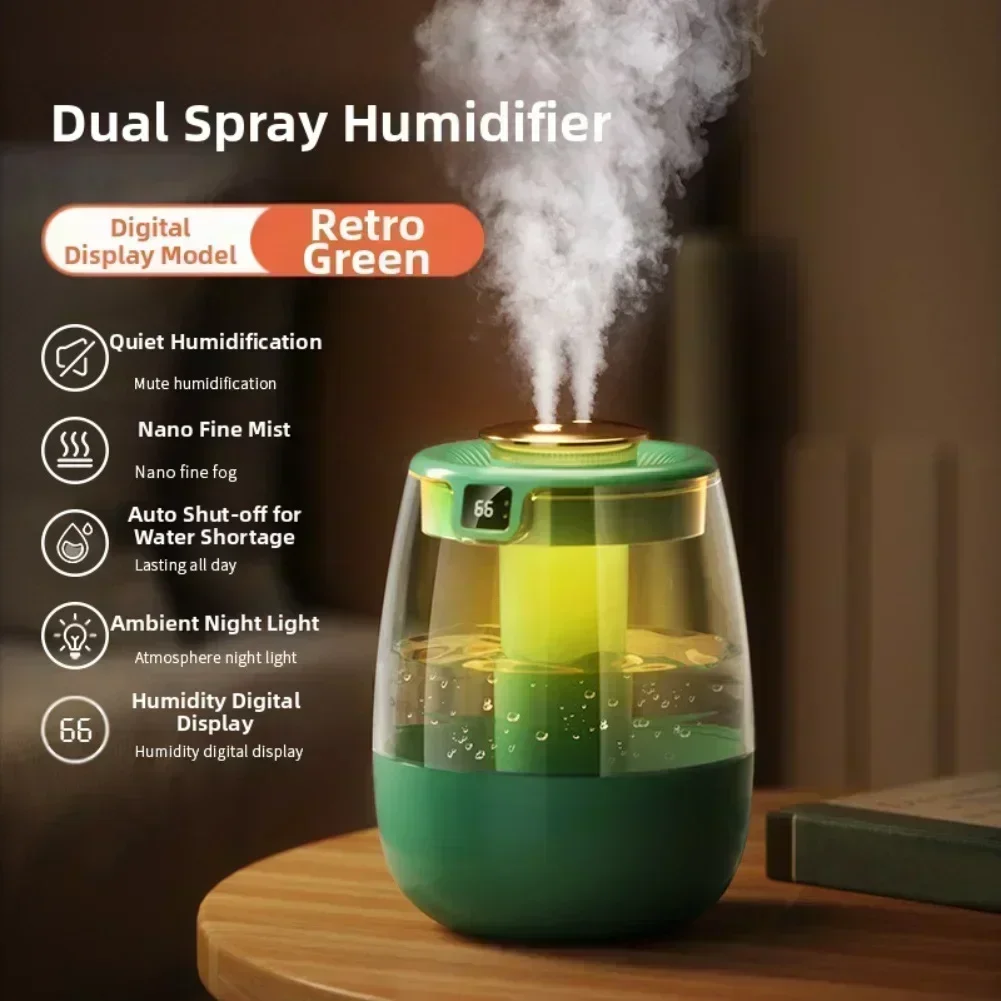 

360 Coverage Desktop Humidifier DC5V 2A Power High-frequency Oscillation 360 Mist Distribution USB Desktop Humidifier
