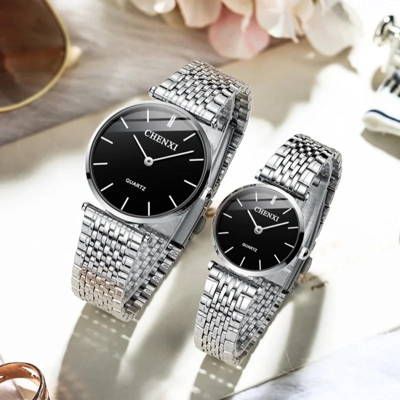 

CHENXI 072A Lovers Watches Man Fashion Luxury Waterproof Date Quartz Sports Watch Casual Business Gift Clock Couple Wristwatches