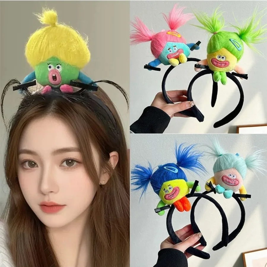 Ratatouille Mouse Head Hairband Capybara Funny Plush Hair Hoop Halloween Decor Capibara Women Hair Band Makeup Headdress Hairpin image 4