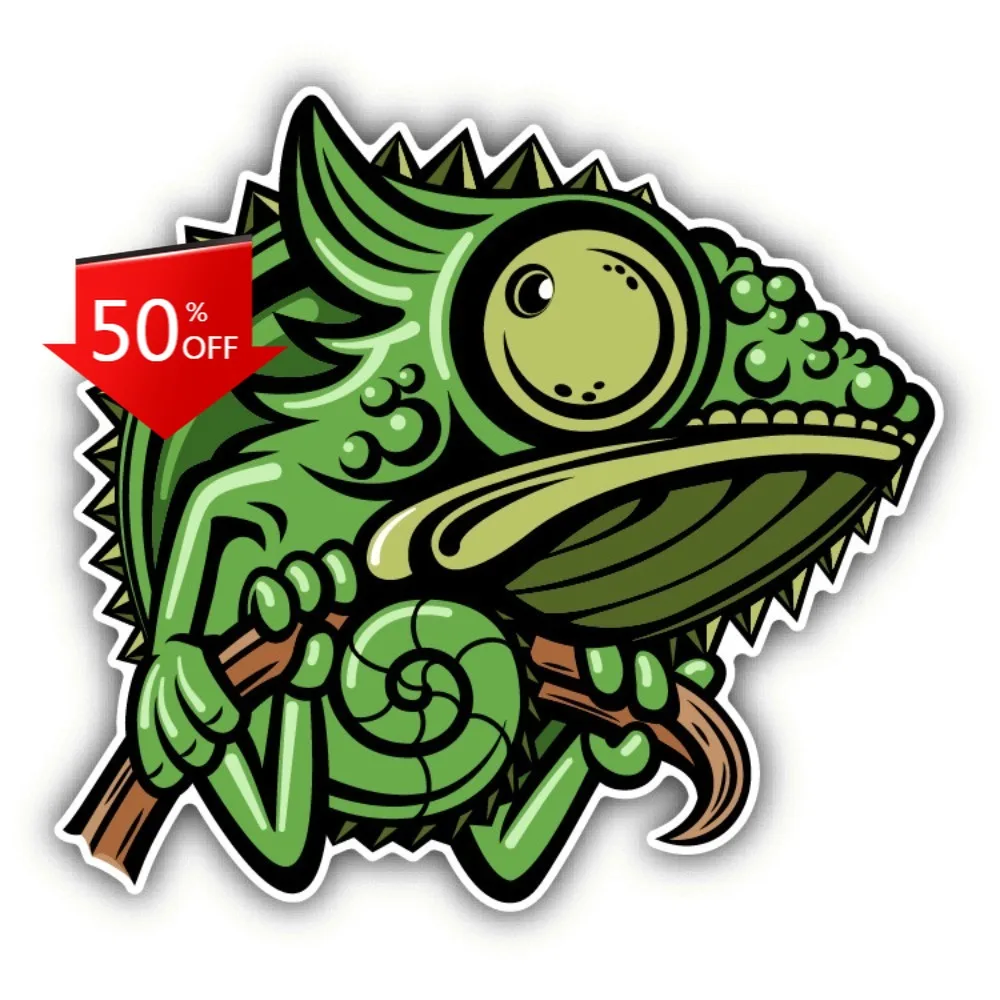 

Chameleon Cartoon Aesthetic Car Laptop Window Bumper Waterproof Vinyl Decal Accessory Cool Vintage Retro Unique Aesthetic