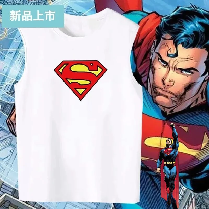 

Футболка без рукавов с изображением Супермена из фильма DC, аниме-мультфильм, креативная персонализированная мужская летняя легкая спортивная майка, подарок