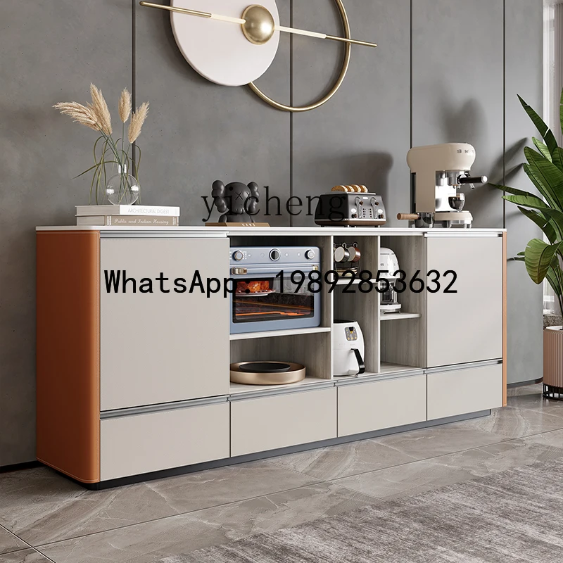 

X6 Saddle Leather Side Cabinet Kitchen Multifunctional Microwave Oven Oven Locker