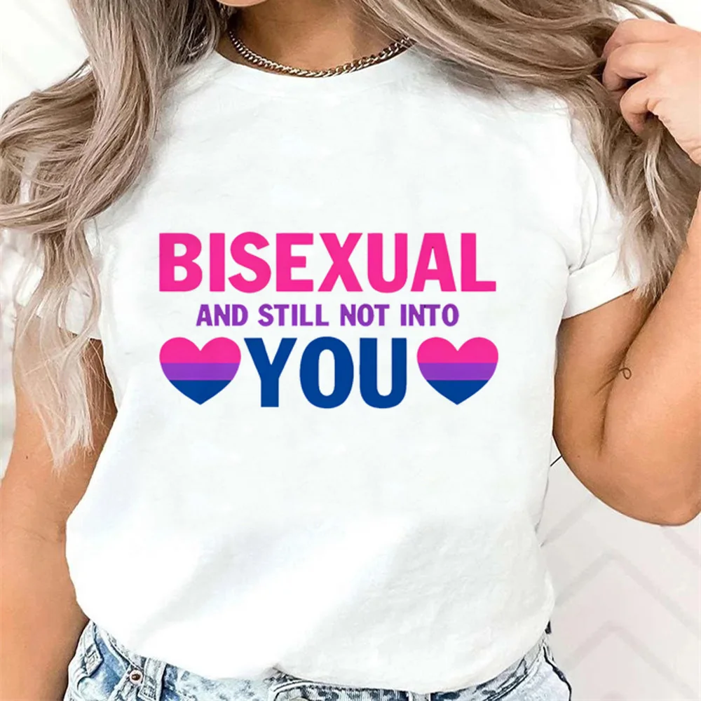 Bisexual t-shirts women manga t-shirts girl streetwear comic clothes