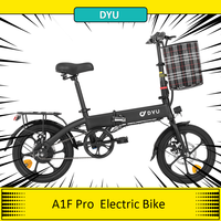 DYU A1F Pro Folding Electric Bike, 250W Motor, 36V 7.5Ah Battery, 16*1.75\