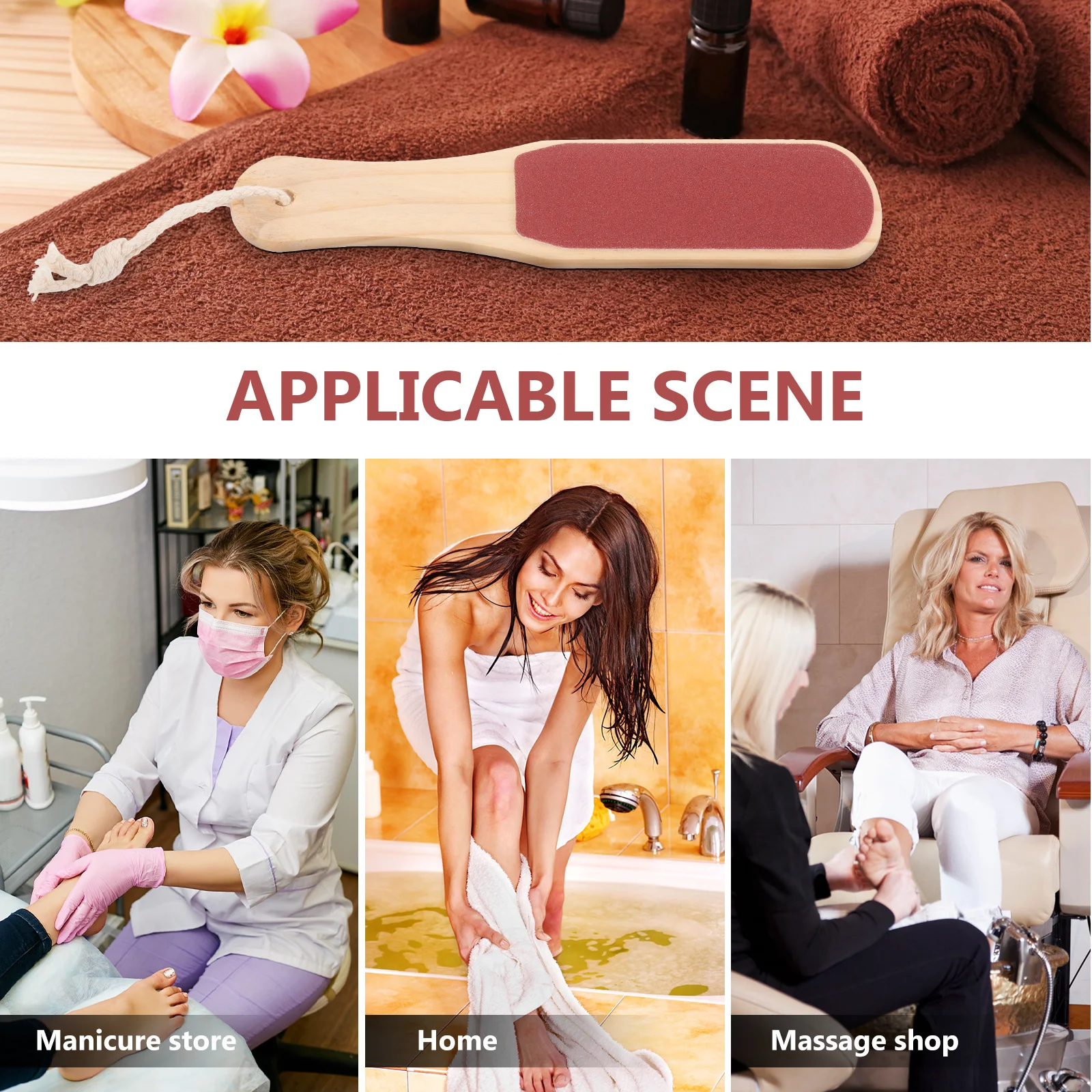 

3 Pcs Callus Remover Dead Skin Foot Exfoliator Pedicure Tools Care Massager Scraper