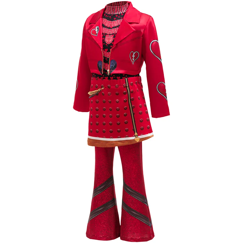 2026 New Movie Halloween Costume Girl Rise Red Girls Jacket Coat Pants Uniform Carnival Birthday Party Set Cosplay Girl Costume