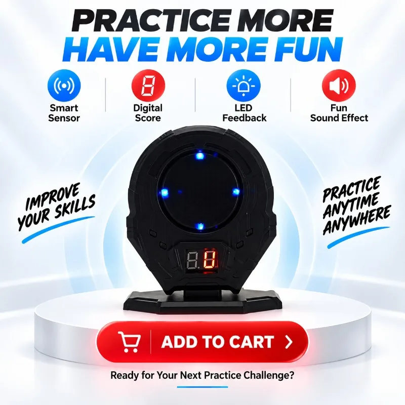 Electronic Score‑Recording Practice Target Electric Rebound Performance Sound Feedback for Hobby Activity