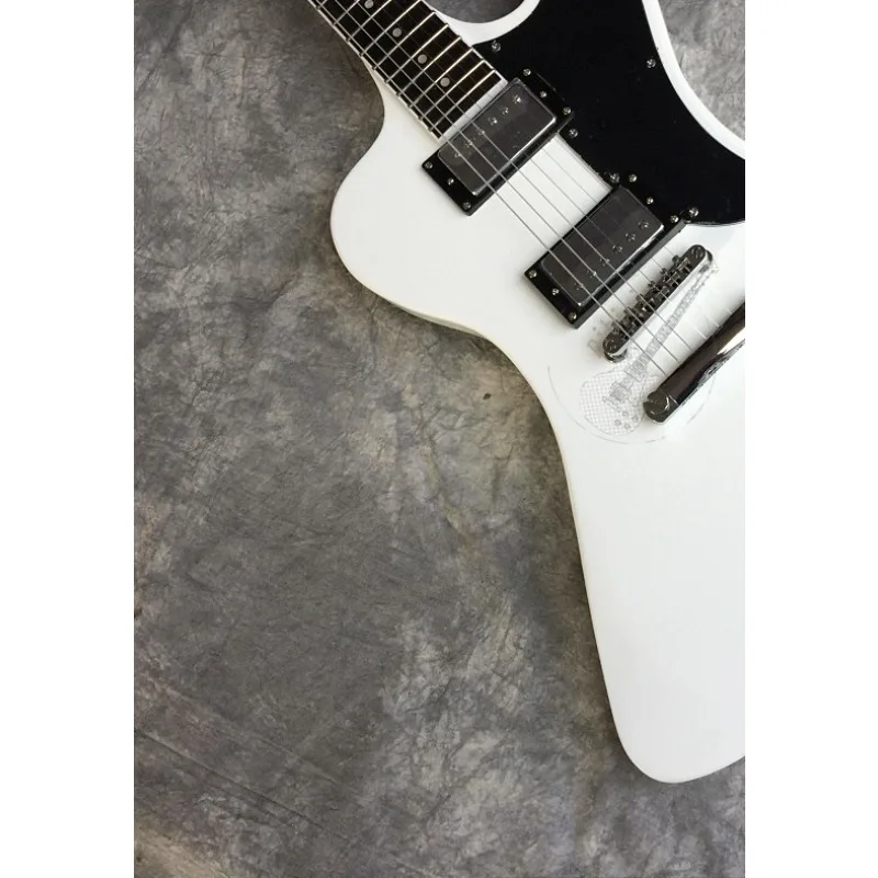 

Белая электрогитара RD-образной формы с двумя звукоснимателями, подходит для выступлений в стиле хэви-метал, 22 лада, махагон, палисандр