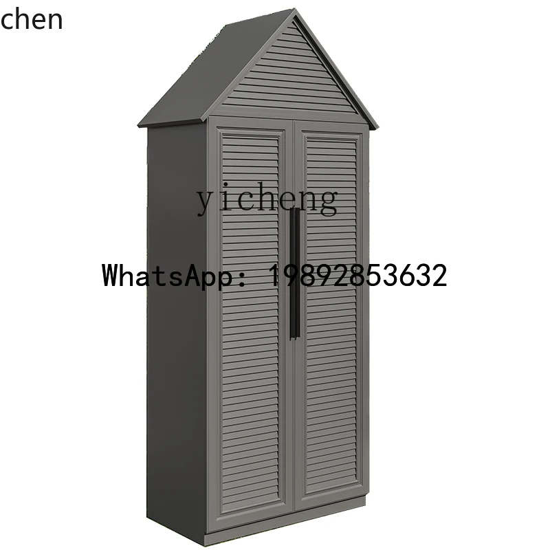 HT garden aluminum alloy cleaning mop broom tool house storage locker house yard sun protection waterproof