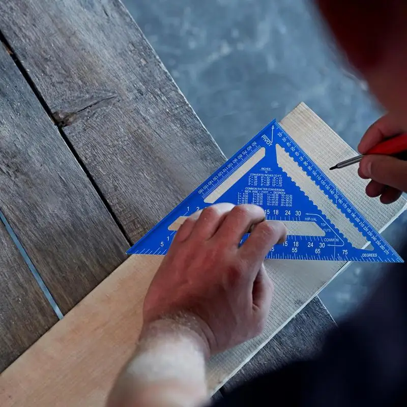 Triangular Ruler Metric Scale Ruler Aluminum Alloy Precision Tool For Carpentry Construction Drafting Architectural Engineering