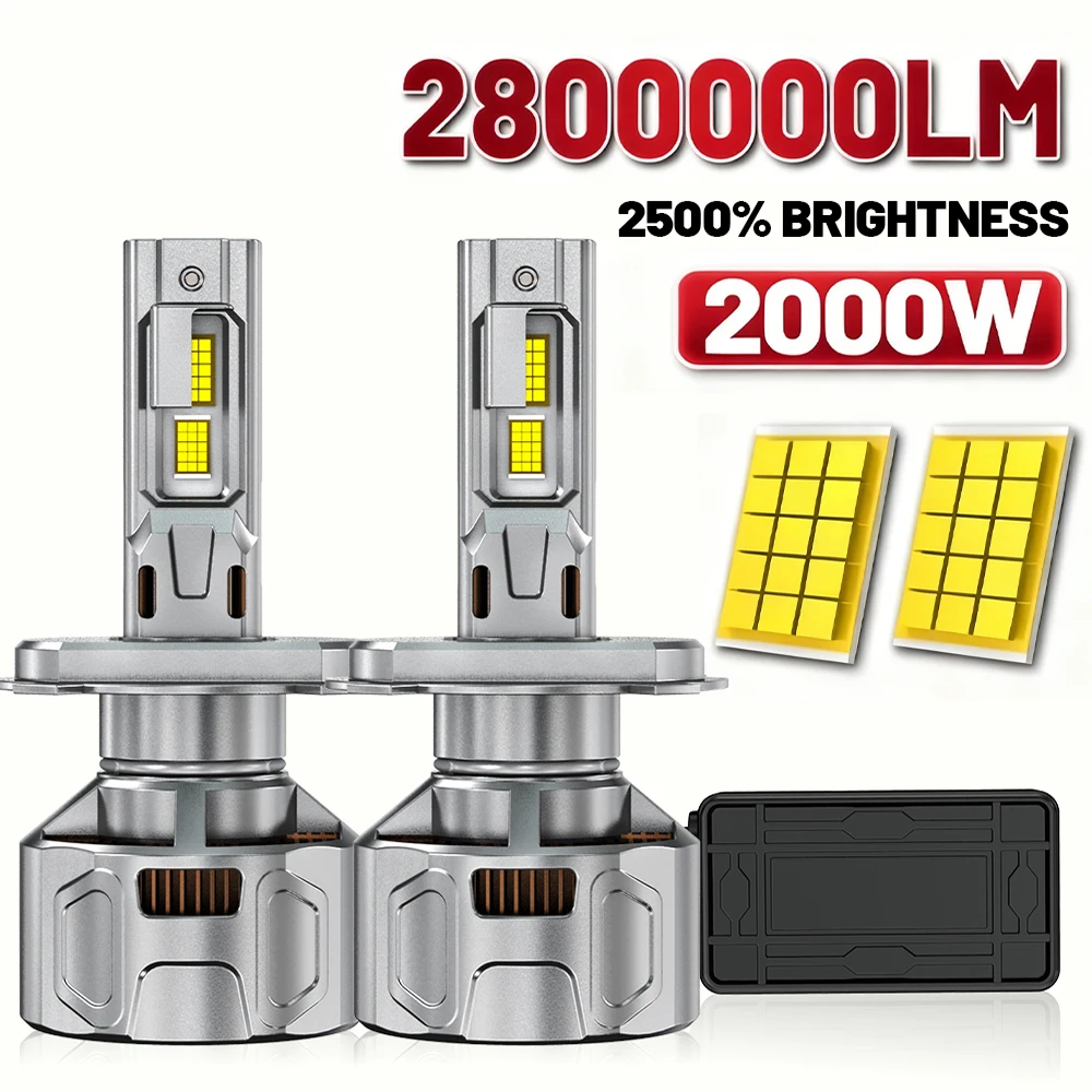 

HYNBYZJ H4 LED Headlight H7 H1 H11 H8 9005 HB3 9006 HB4 9012 HIR2 9980 CSP Canbus Turbo Lamp Car Led Headlamp