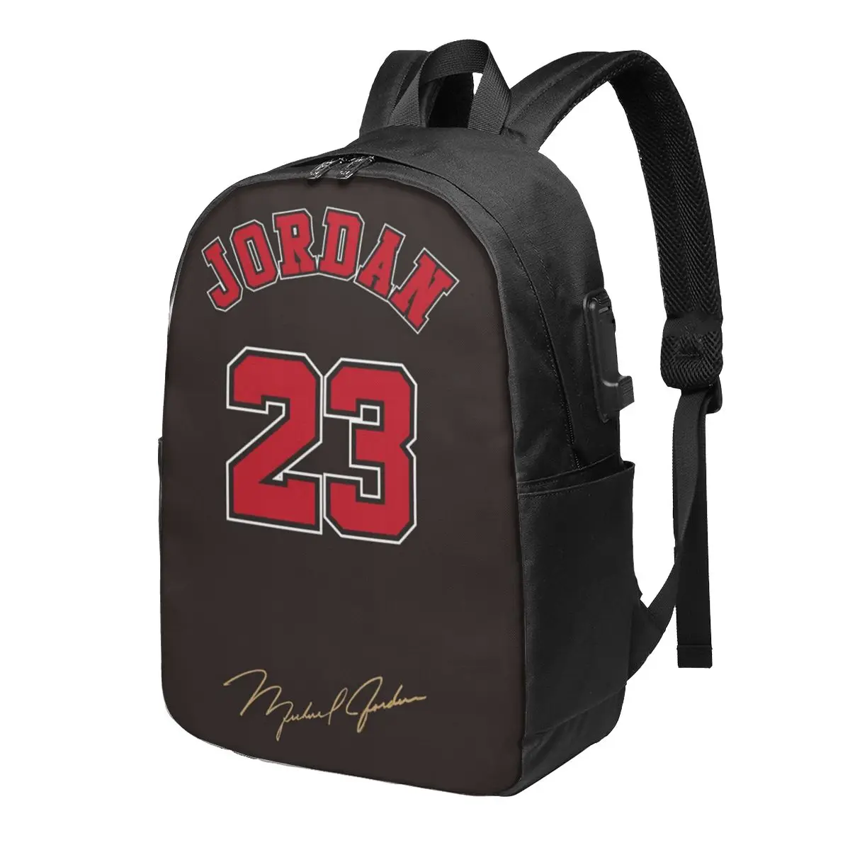 Michael-Jordan 23 Travel Laptop Backpack for Men Women Fashion High School Hiking Travel Daypack Outdoor