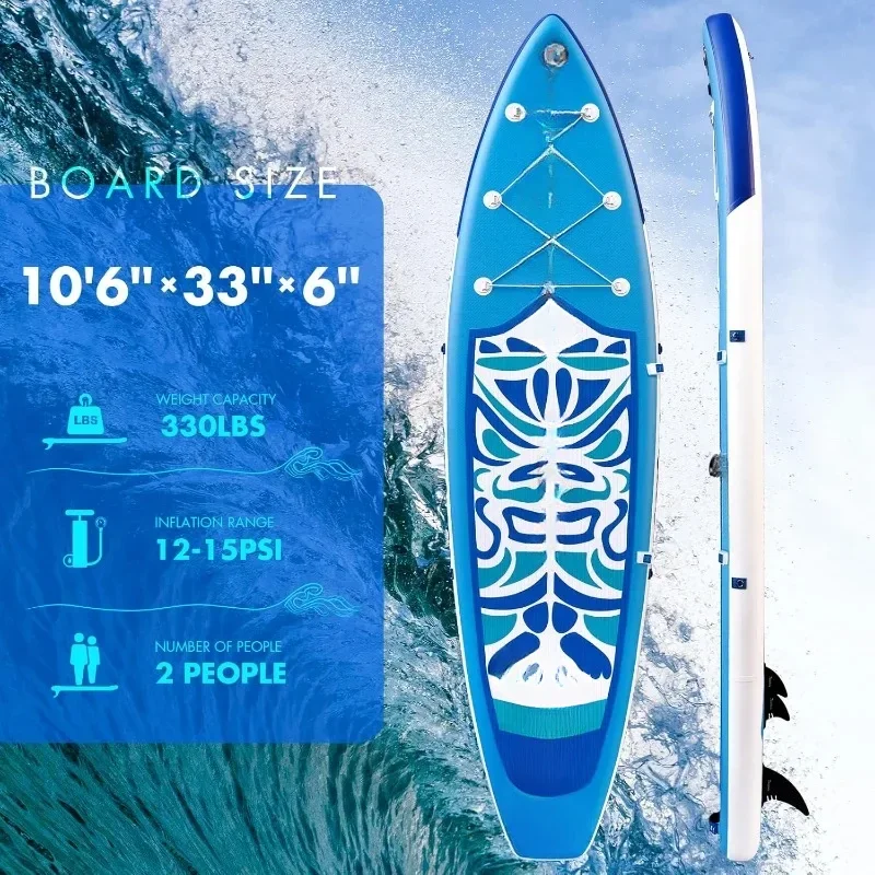 Inflatable Ultra-Light Stand Up Paddle Board All Skill Level  Premium SUP Paddleboard Accessories Non-Slip Comfort Deck