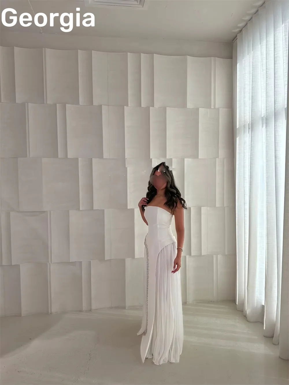 Vestidos de ocasião formal personalizar coluna sem alças até o chão beadings vestidos de noite de luxo com zíper sem mangas vestidos de