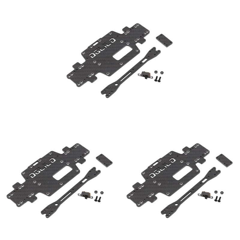 

FBIL-3X для Wltoys K969 K979 K989 K999 P929 P939 1:28 улучшенное шасси из углеродного волокна, нижняя часть автомобиля, низкий корпус