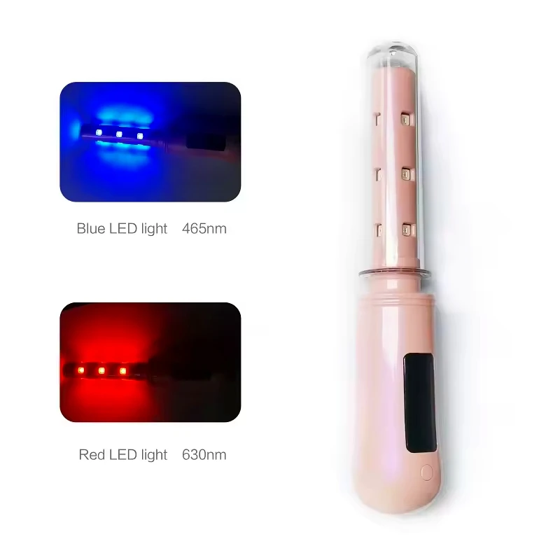 Feminino feminino tratamento de vaginite ginecológica vermelho azul led dispositivo terapia luz infravermelha limpa substância prejudicial