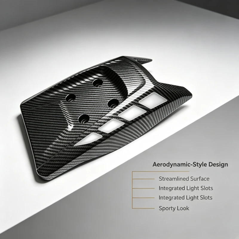 For YAMAHA R15m R15V4 Motorcycle LED Undertail Signal Light Carbon Fiber Pattern Cover