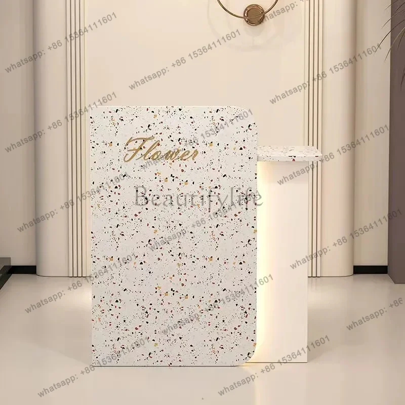 Checkout Front Desk Reception Counter Clinic Classic Business Reception Desks White U Shape Mostrador Recepcion Office Furniture
