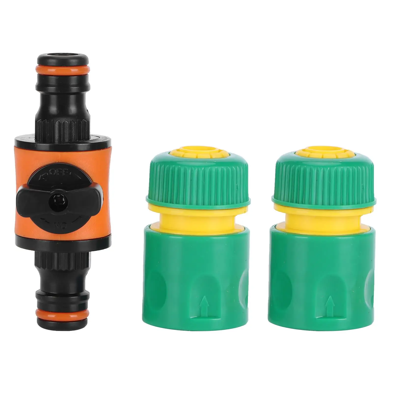 

3pcs Hose Quick Connectors American Type On Off Ball 1/2 3/4 Pipe Coupler for Garden Hose Repair Kit