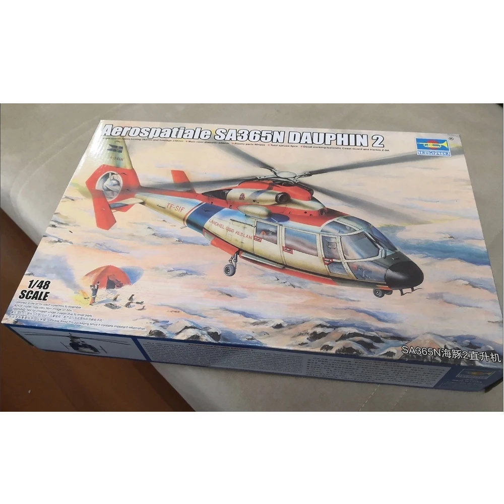 

Trumpeter 02816 1:48 Scale Eurocopter Sa 365N Dauphin 2 Helicopter Plane Military Plastic Assembly Model Kit Building Toy