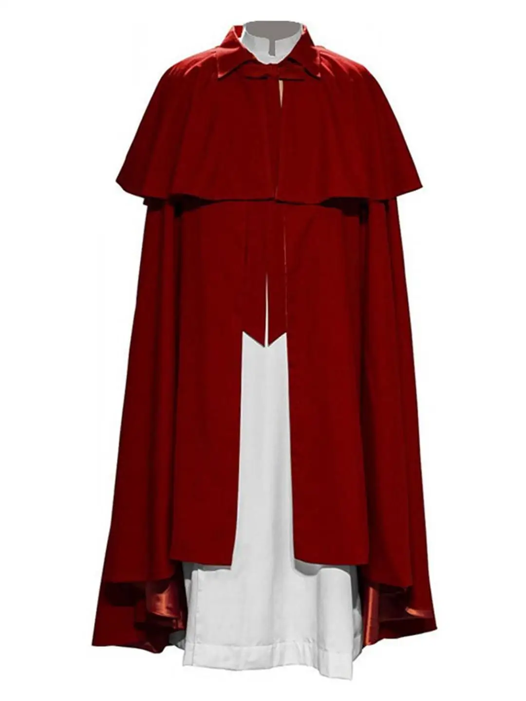 Średniowieczny strój strażnika króla, przebranie na Halloween, cosplay, renesansowy płaszcz, kaptur, poliester, kostium sceniczny