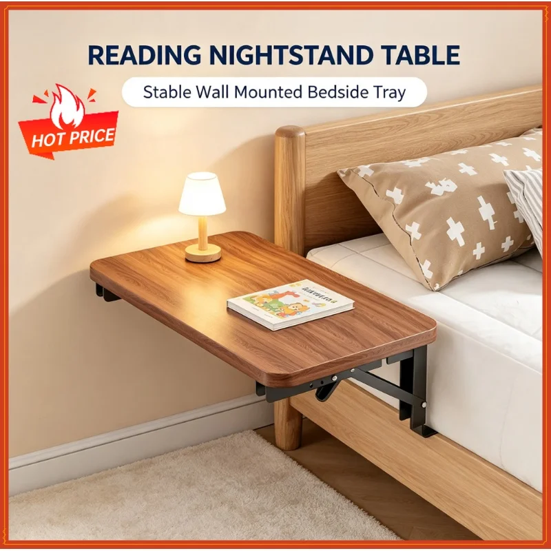 Bedside Shelf for Bed Bunk Bed Shelf/ Caddy for Top Bunk, Clip On Nightstand Tray,Cup Holder for Table Storage Space Save