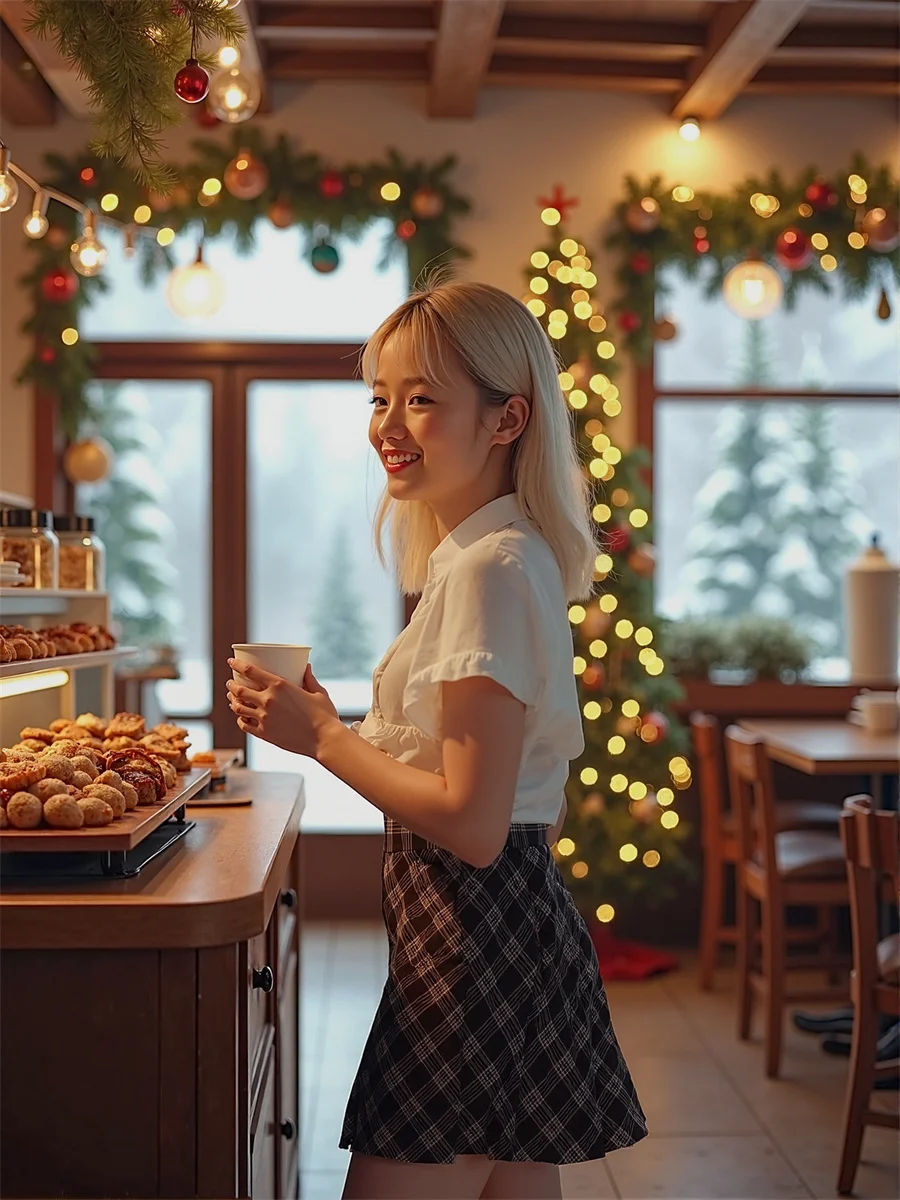 Plaid Empire Preppy Style Skirts For Woman Office Women Clothes Autumn Knit Midi Daily Minimalism Girl Ribbed Elasticity Stretch