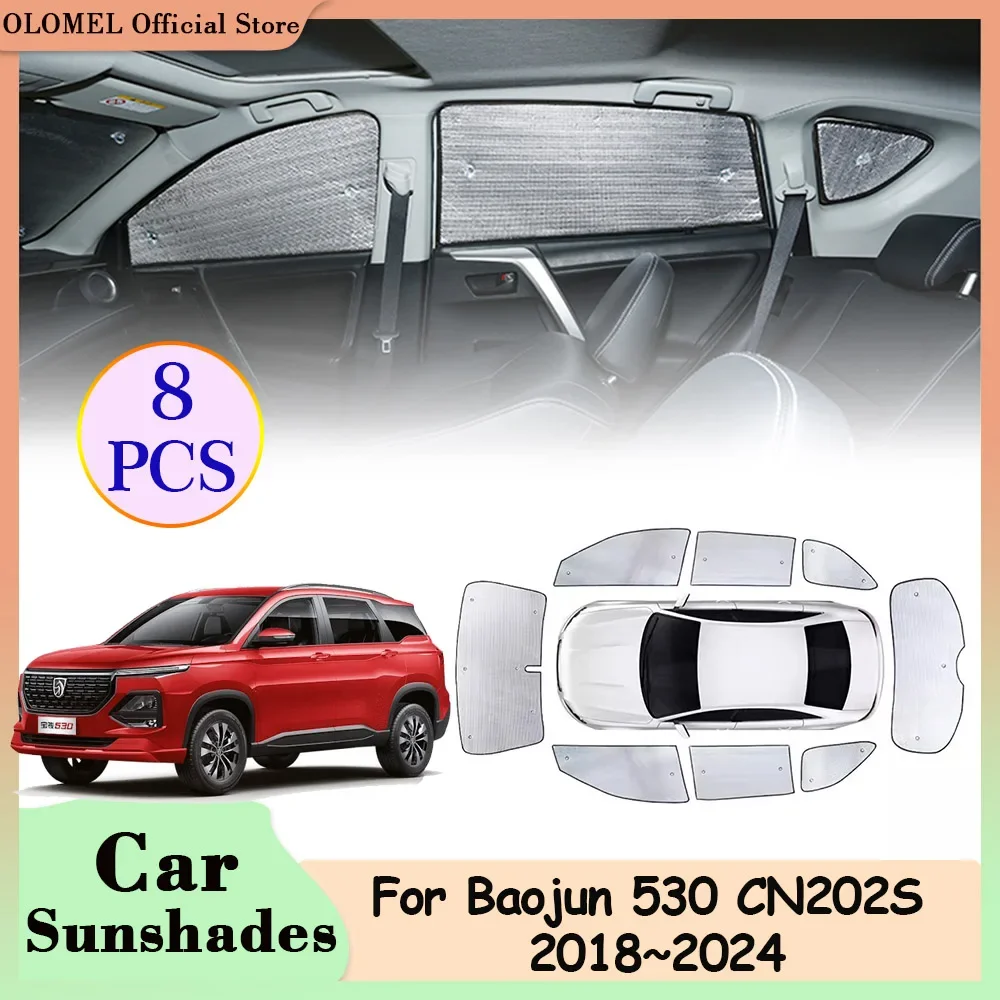 

Car Sunshades for Chevrolet Captiva Baojun 530 CN202S 2018~2024 Rear Windows Visor Full Coverage Windshield Curtains Accessories