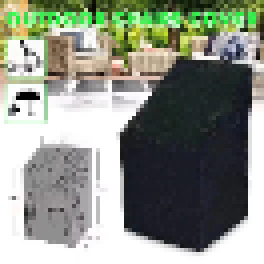 64x64x120/70cm 300D Outdoor Waterproof Furniture Cover, Garden Chair Sofa Rain Dust Anti-UV Protection Cover