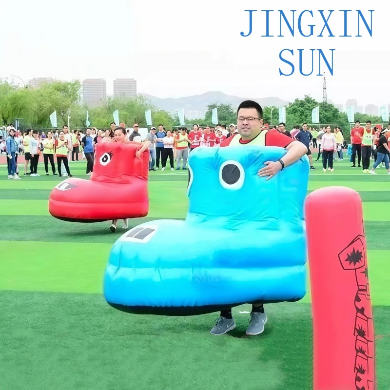 Sports Activity Company Commercial Use Team Building Game Challenge Entertainment Toys Inflatable Bigfoot Race Speed