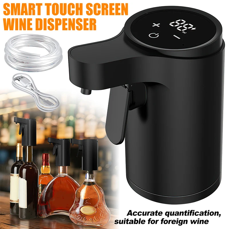 

Новый умный индукционный диспенсер для вина, перезаряжаемый через USB автоматический наливной аппарат для вина с сенсорным управлением, регулируемый поток, домашний бар, вечеринка