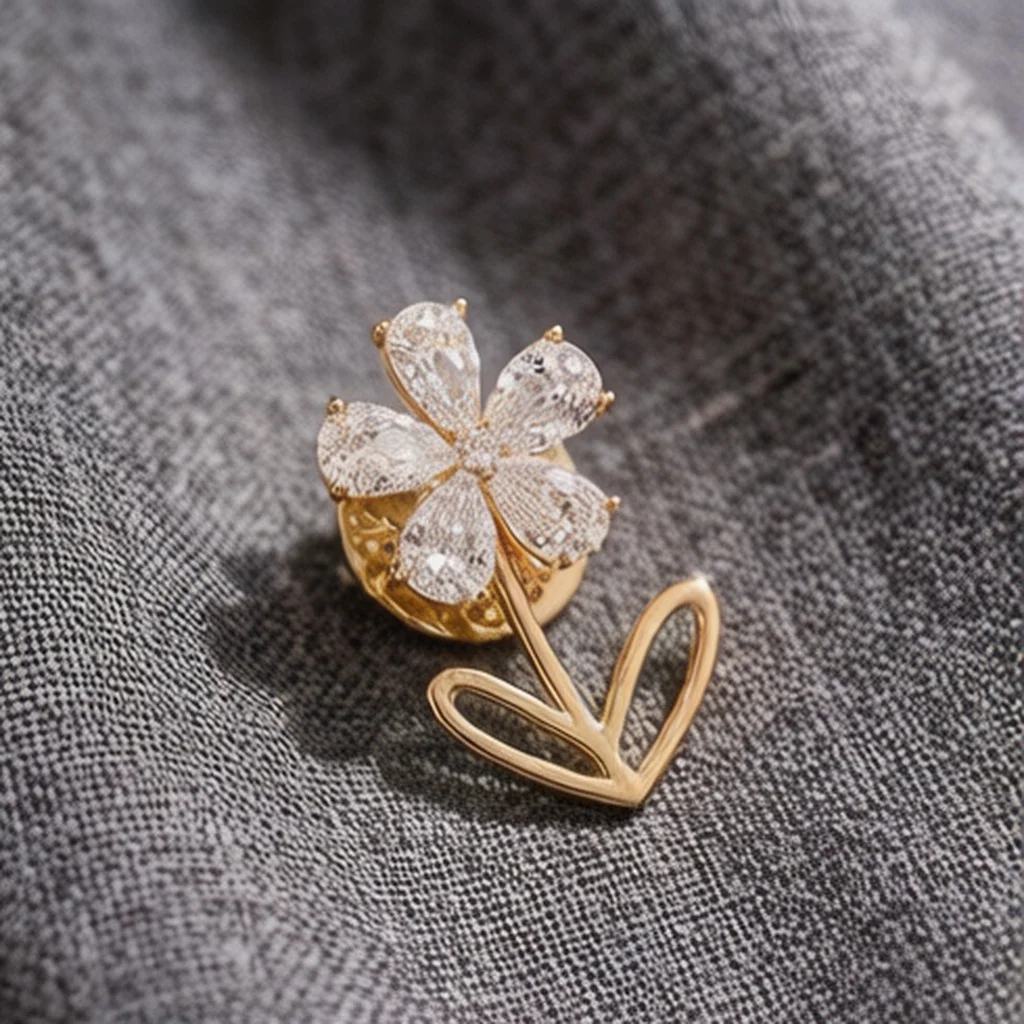 Trend 26 Clothing Accessories Anti-Exposure Device Shoe Decorations Collar Ornaments Ins DIY Shoe Badge Versatile Best Match Exquisite Brooch Light Luxury Waterproof Collar Pin Simple Hidden Button Clothing Embellishment Chest Flower Metal Collar Pin Anti-Exposure Accessory Niche