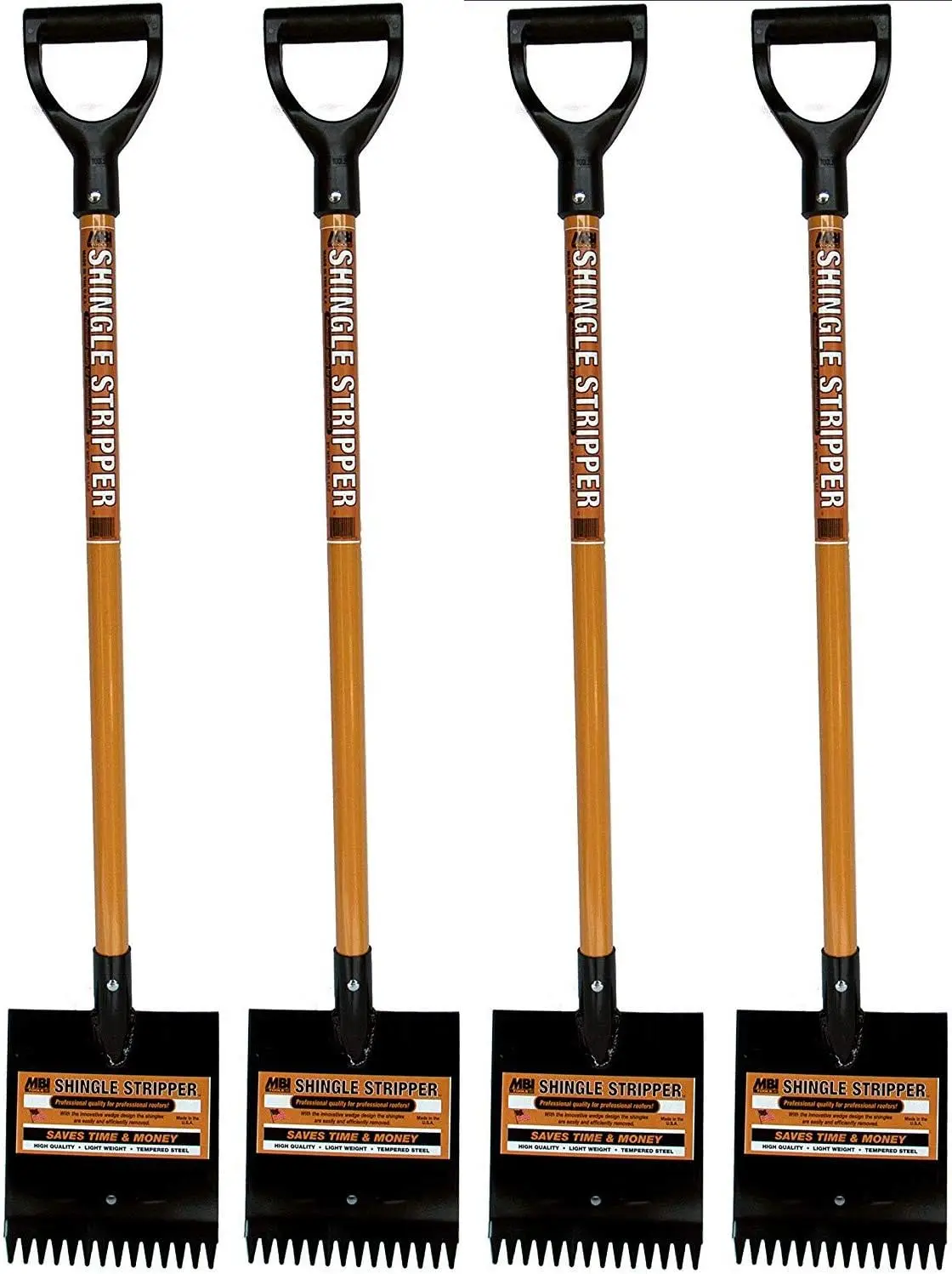 Shingle Stripper (4 Pack) by MBI Tools - Roof Tear Off, Shingle and Nail Removal Tool