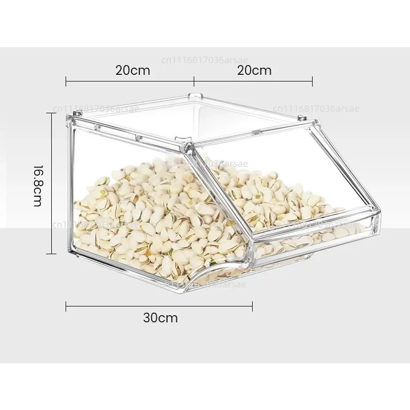 Supermarket Display Box Candy Dried Fruit Push-pull Transparent Plastic Snack Food Box