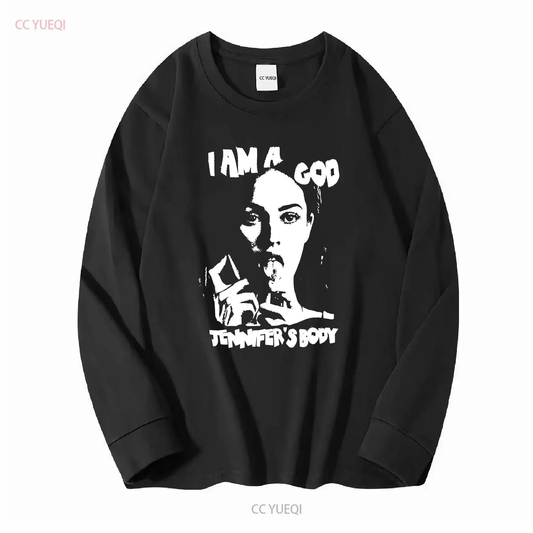 تي شيرت I'm A God Jennifer Body تي شيرت The's Going To Eat Your Soul بأكمام طويلة أو قصيرة ملابس شارع ناعمة عصرية مغسولة #3