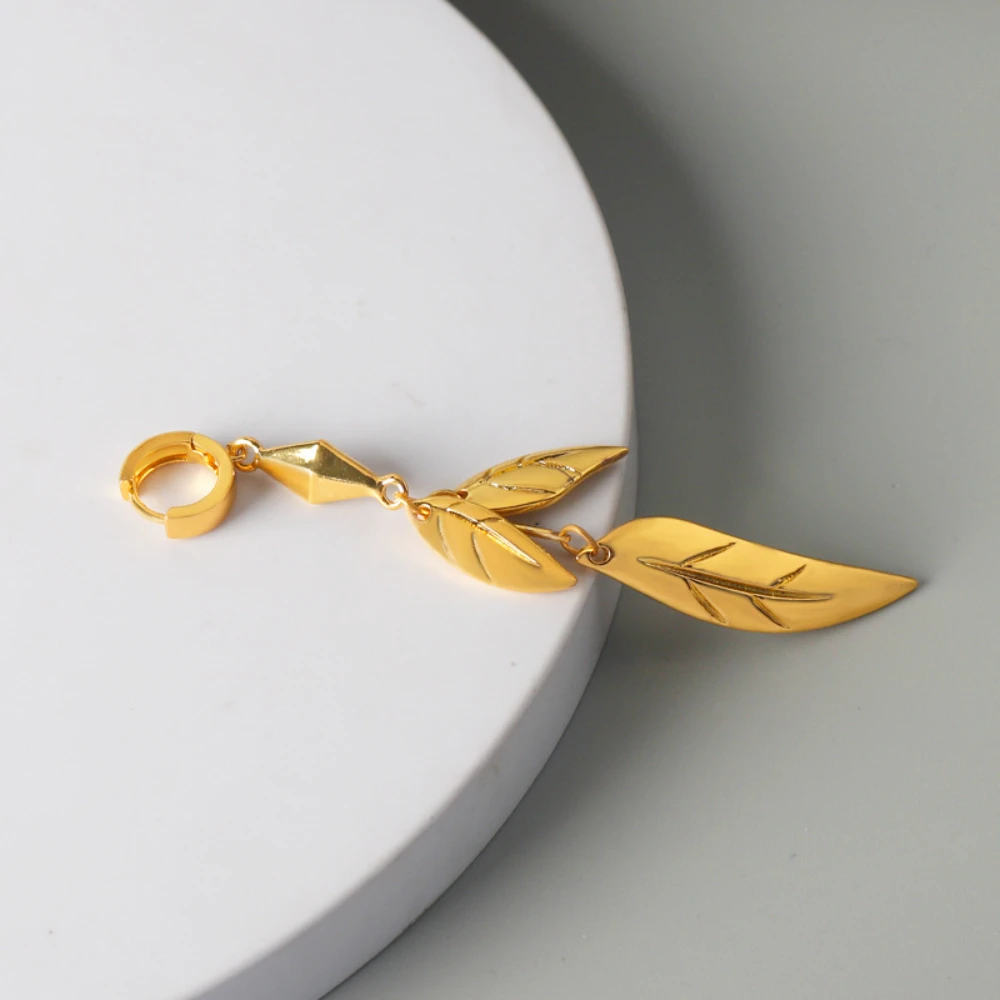 Genshin impacto tighnari brincos anime jogo cosplay folhas balançar argola brinco eardrop jóias acessórios presentes dia das bruxas