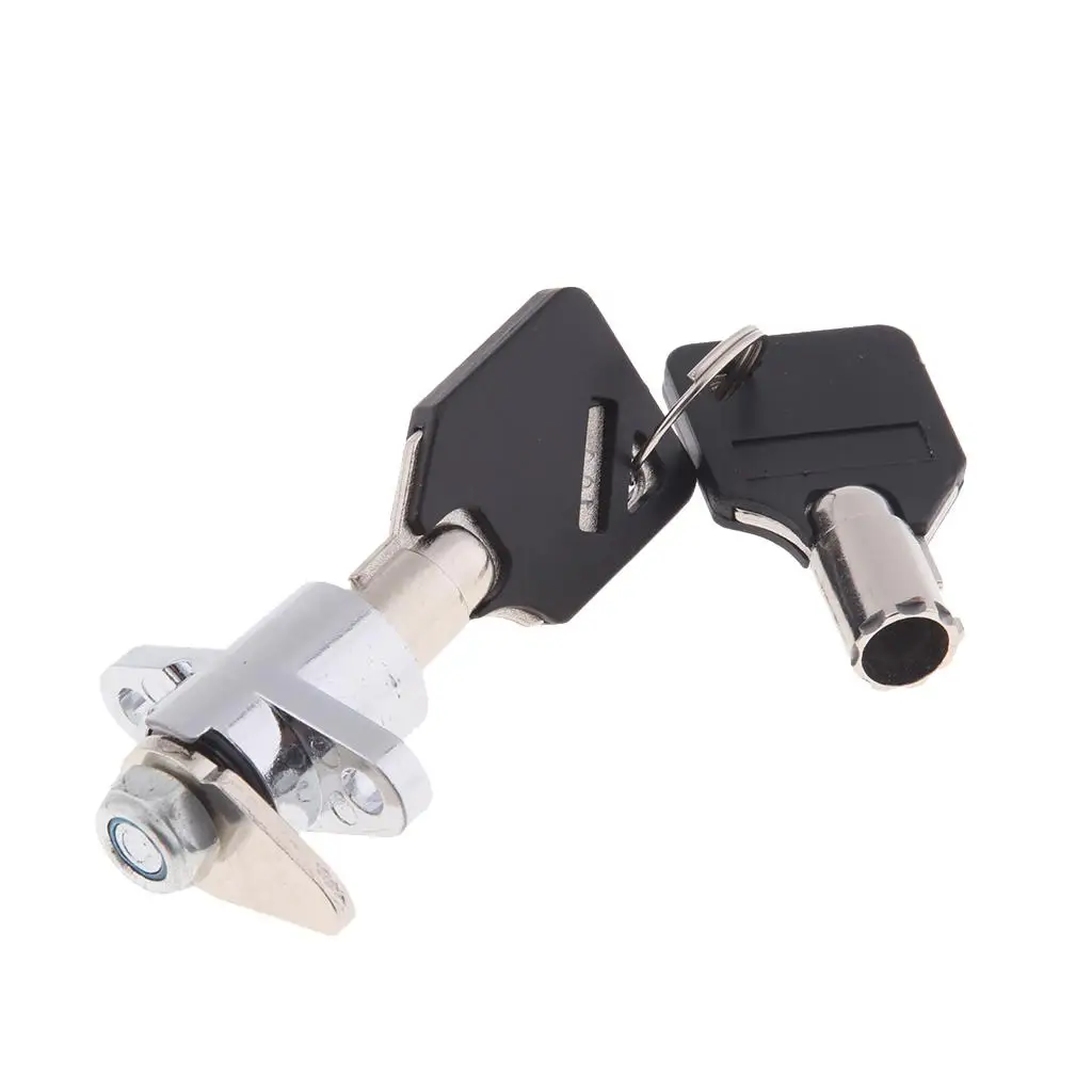 Chrome Replacement Saddlebag Lock and Keys Set for Touring / image 3