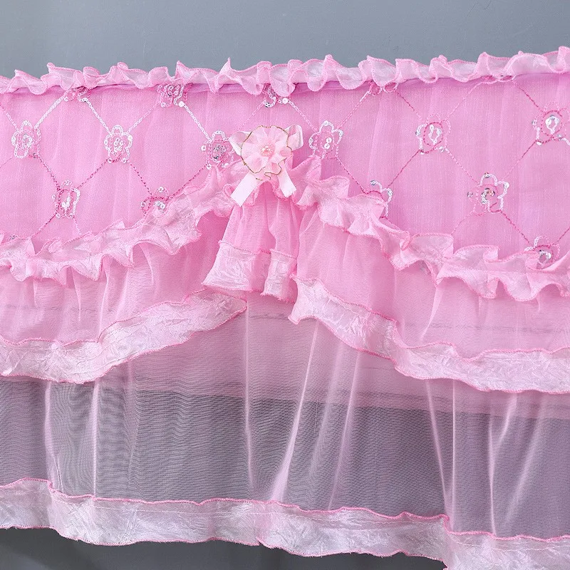88x20x30cm All Inclusive Air Conditioning Cover Lace Dust Cover Wall-mounted Vintage Ruffle Dust-proof Case Bedroom Decoration