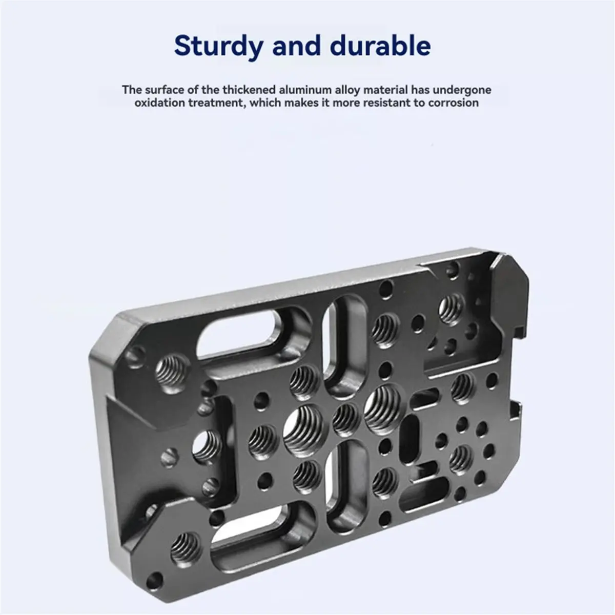 Camera Cheese Easy Plate with Cold Shoe Mount 1/4 3/8 Inch Threads Multipurpose Switching Plate for Tripod Cages