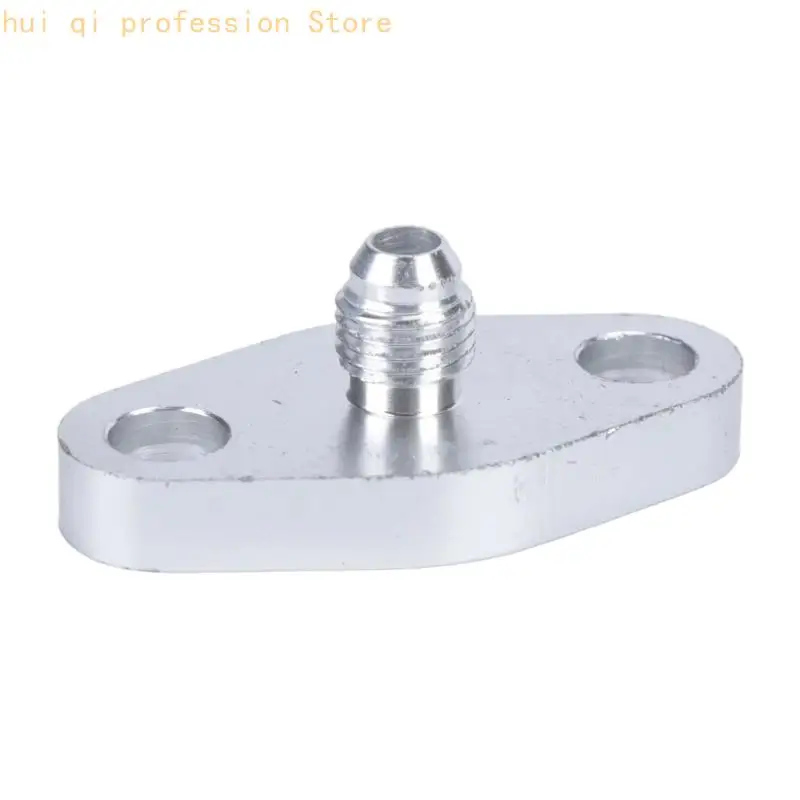 Ölzufuhradapter AN4-Aluminiumflansch mit Gewindeanschluss, Dichtung und Befestigungsschrauben für T04Ölleitungsreparatur – Detail 2