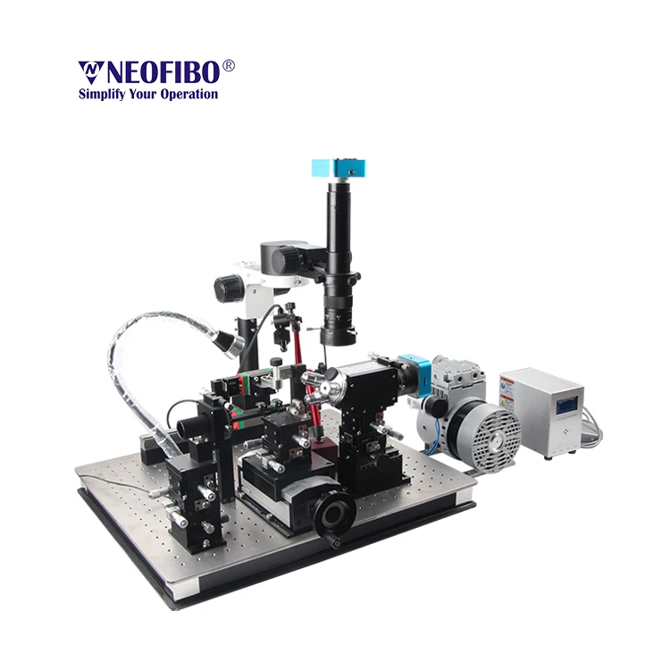 Neofibo PMF-421P-10CH متعدد النواة 10 قنوات Y-Waveguide مكون نظام محاذاة الألياف البصرية