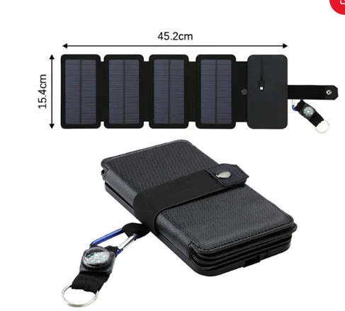 Solar Plate Usb Carry Photovoltaic Mobile Phone Camping 30W