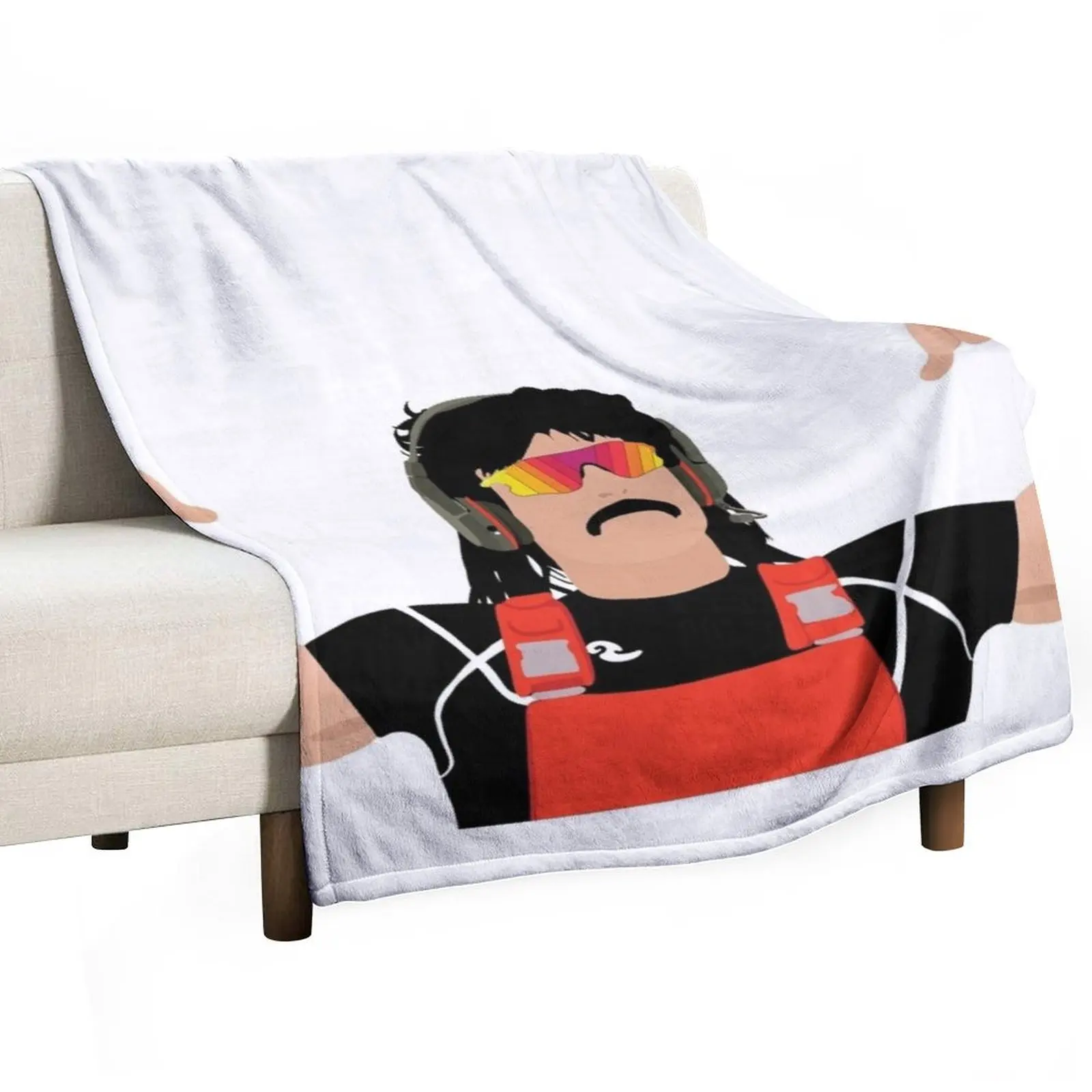 

Dr. Disrespect Throw Blanket For Decorative Sofa bed plaid Travel Blankets For Sofas Blankets