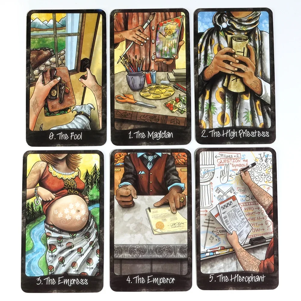 Out Of Hand Tarot Deck A 78 Tarot cards Art Unique Divination Board Games Taro Playing Full English Mysterious