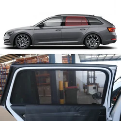 For Skoda Superb Combi MK3 2015-2023 Magnetic Car Sunshade Shield Front Windshield Curtain Rear Side Baby Window Sun Shade Visor