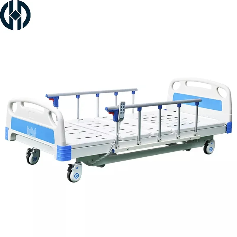 ABS Electric Hospital Bed Medical Sick Baby Disable Adult 3 Function Two Manual Crank Nursing Patient Bed Care Care Bed