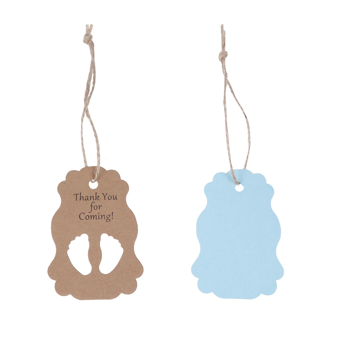 

50 Pcs Girl Newborn Baby Gifts Thanks for Coming Tags Shower Decorations Hanging