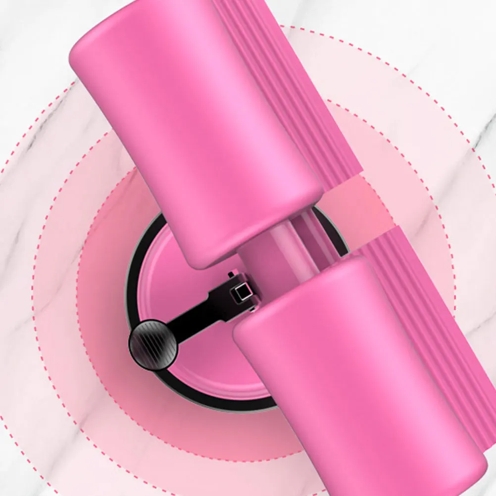 

1pc Suction Cup Abdominal Trainer 12.5Cm Wide Base 16-21Cm Height Adjustable Non-Slip Fitness Bar For Home Exercise Waist Belly